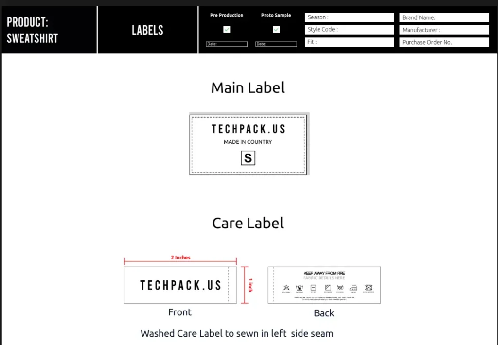 Labeling and Packaging