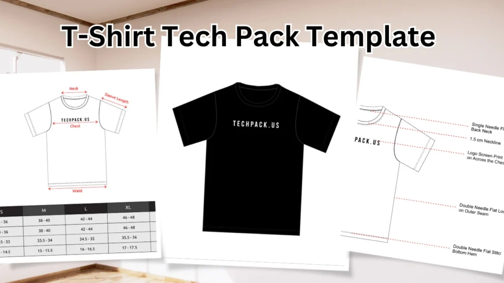 T-Shirt Tech Pack Template