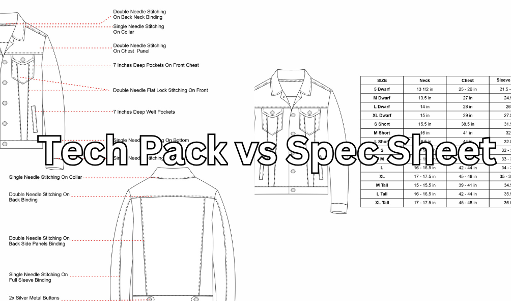 Tech Pack vs Spec Sheet