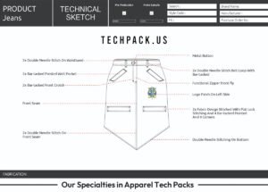 Apparel Tech Pack Design Service