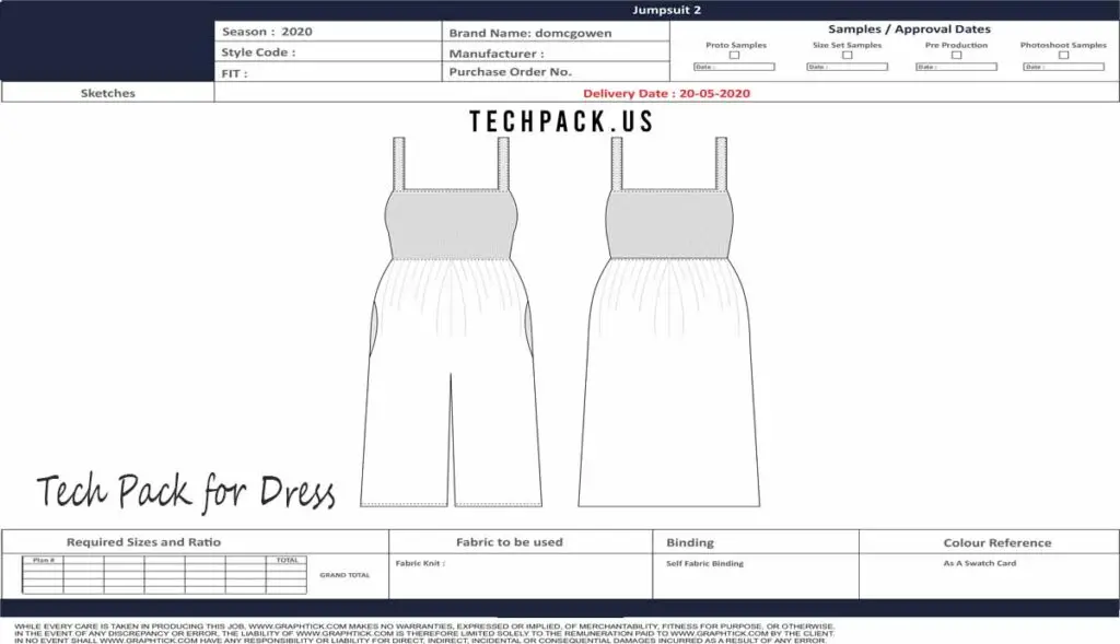 How to Create a Tech Pack for a Dress
